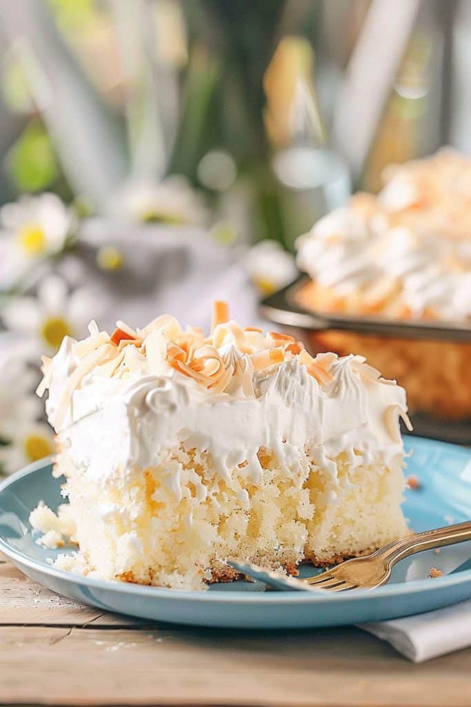 Delicious Coconut Poke Cake