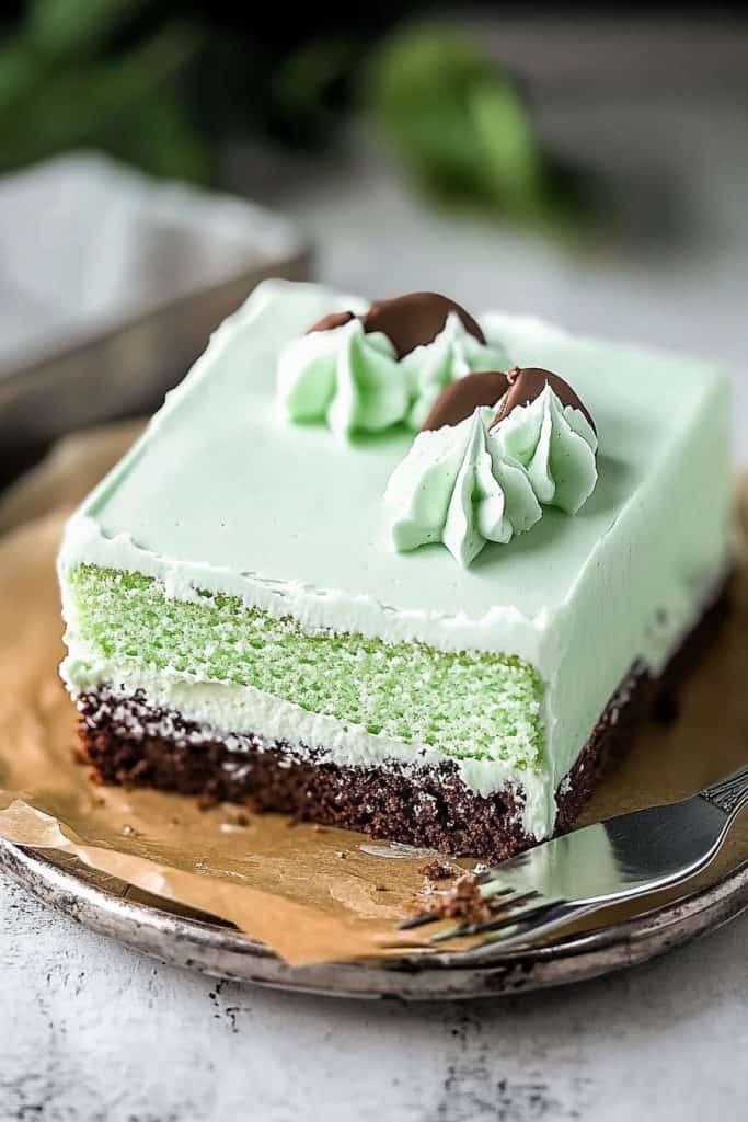 Delicious Creme de Menthe Cake