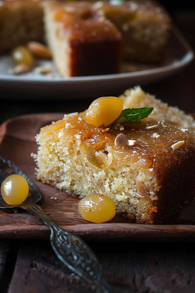 Delicious Eggless Gulab Jamun Cake