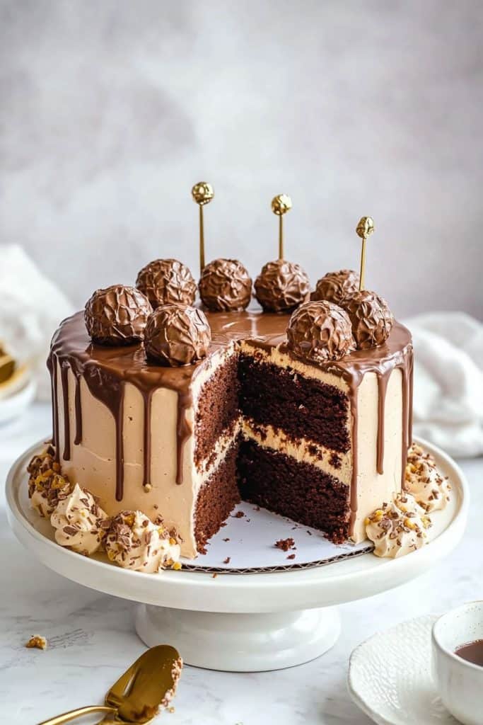 Delicious Ferrero Rocher Cake