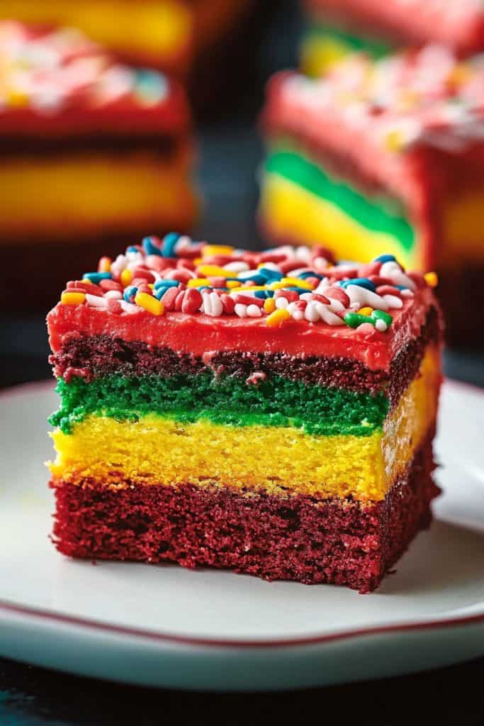 Delicious Italian Rainbow Cake