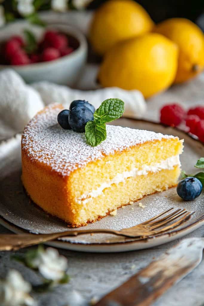 Delicious Italian Style Lemon Ricotta Cake