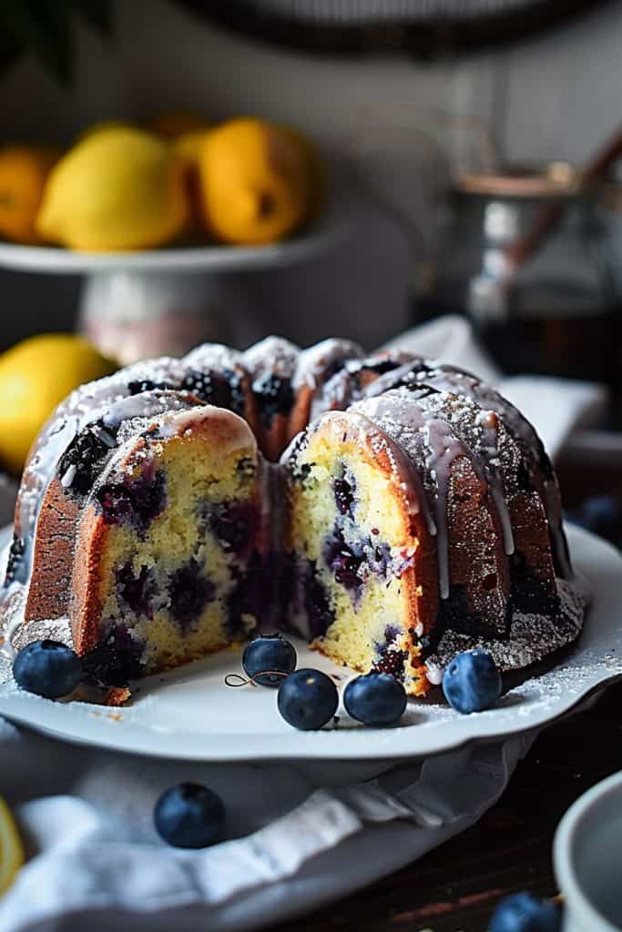 Delicious Lemon Blueberry Bundt Cake