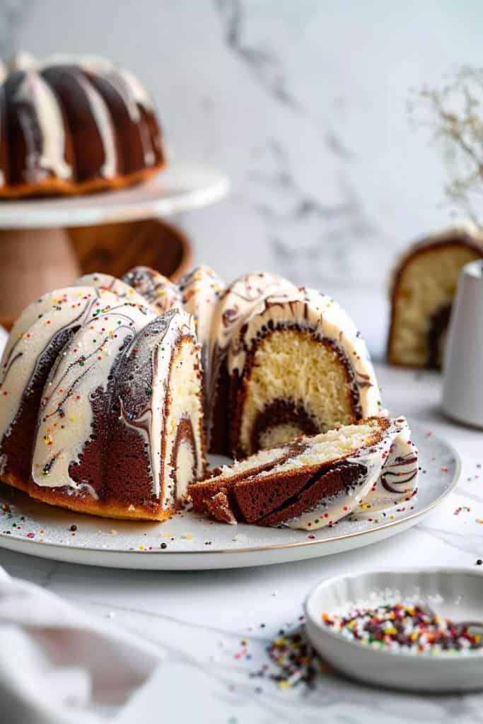 Delicious Marble Bundt Cake