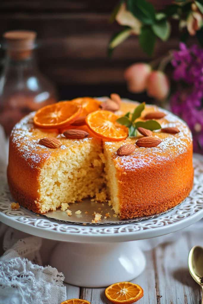 Delicious Orange Almond Semolina Cake