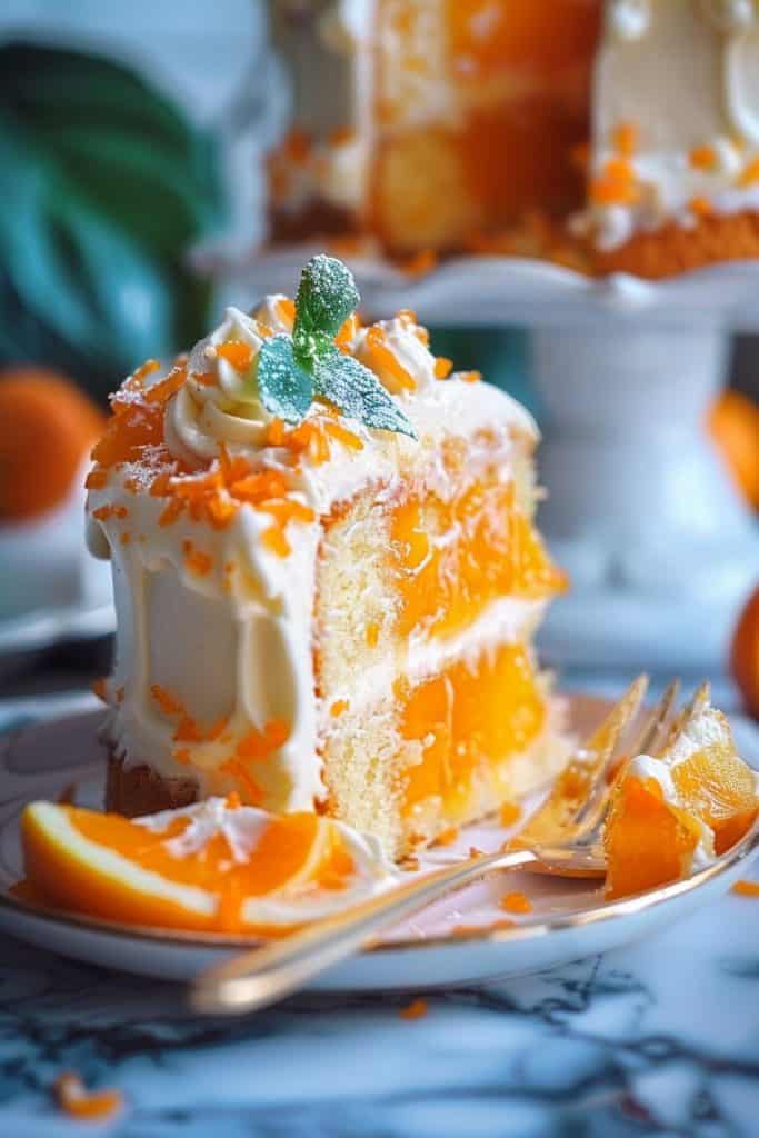 Delicious Orange Creamsicle Cake