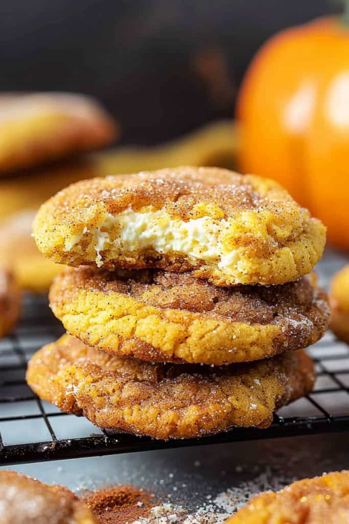 Delicious Pumpkin Cheesecake Snickerdoodles