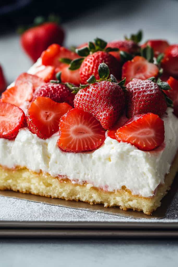 Delicious Slab Strawberry Shortcake