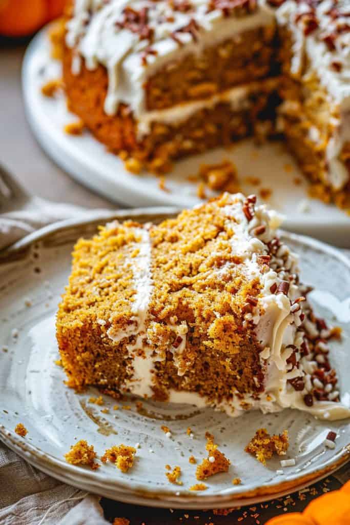 Delicious Sour Cream Pumpkin Cake