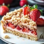 Delicious Strawberry Coffee Cake with Crumb