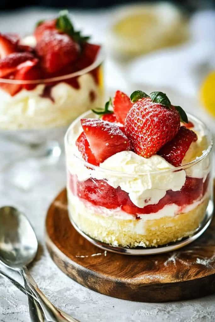 Delicious Strawberry Lemon Mascarpone Mousse