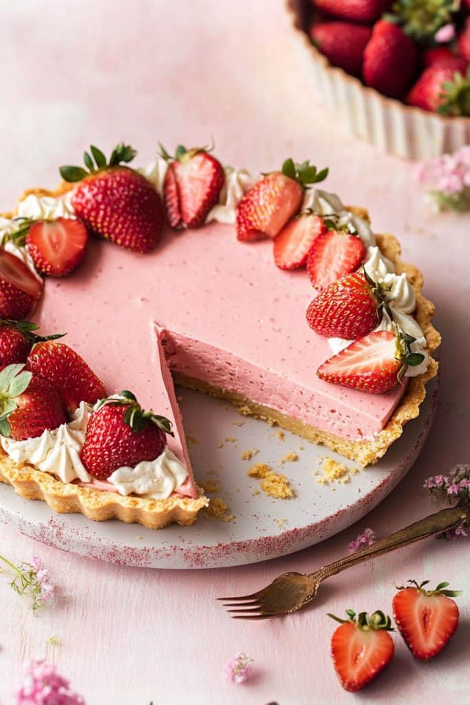 Delicious Strawberry Mousse Tart