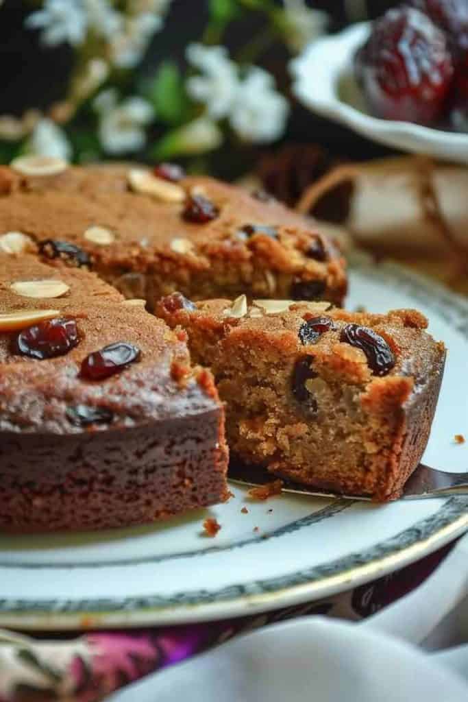 Eggless Dates Cake Recipe