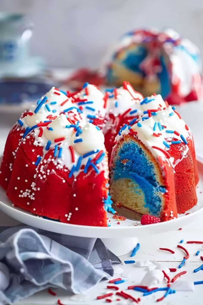 How to Decorate the Firecracker Bundt Cake