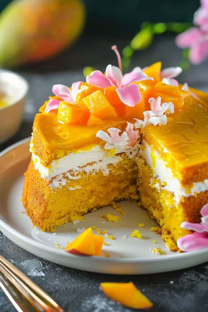 How to Make Eggless Mango Cakes