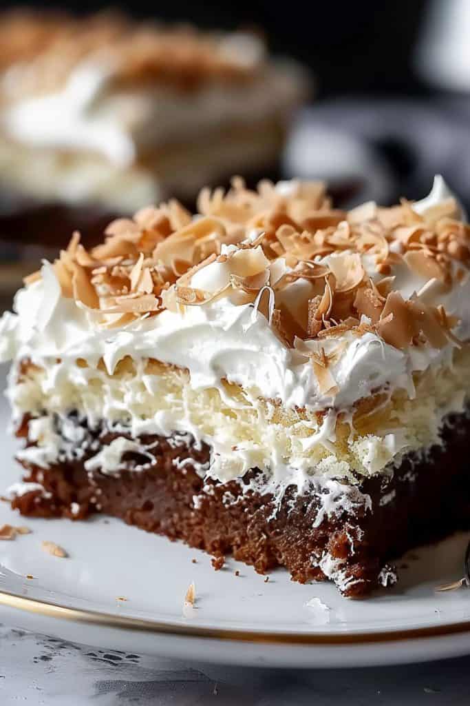 How to Make Mounds Poke Cake