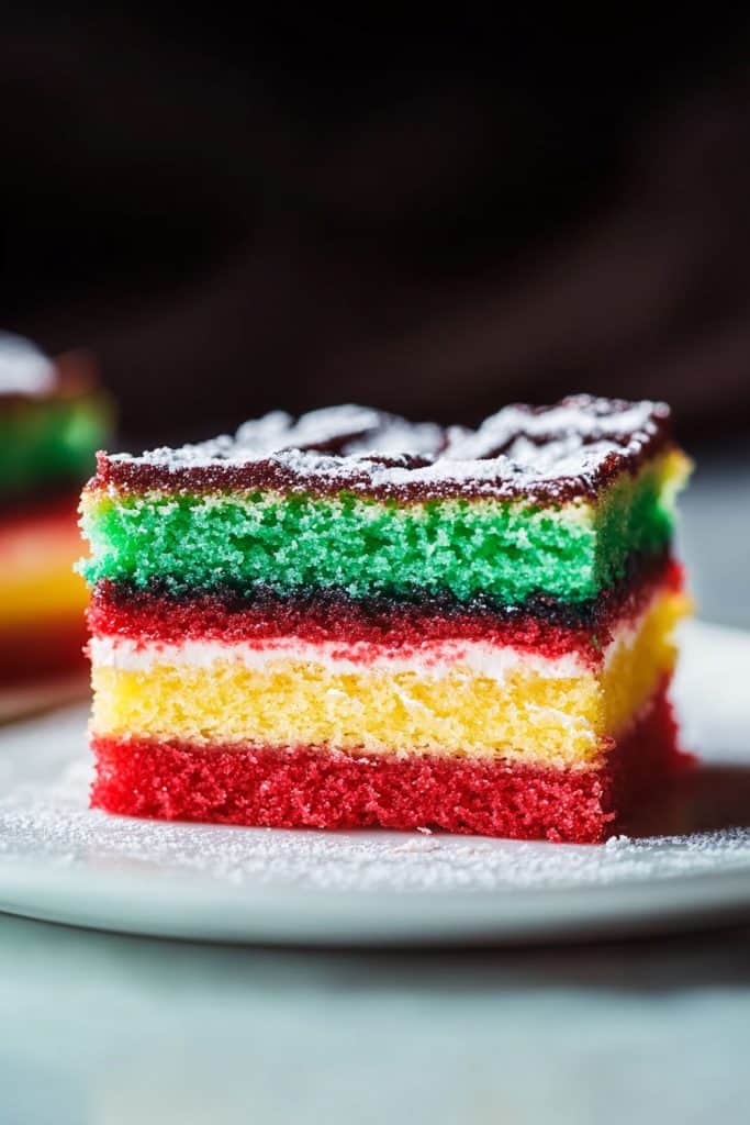 How to Serve Italian Rainbow Cake