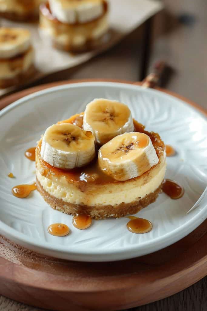 How to Store Mini Bananas Foster Cheesecakes