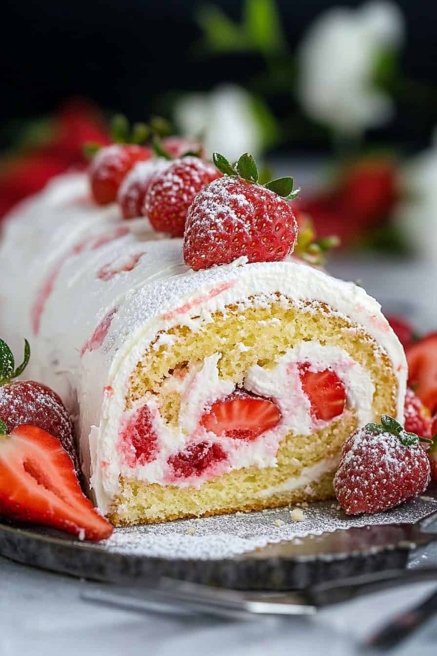 Strawberry Cake Roll