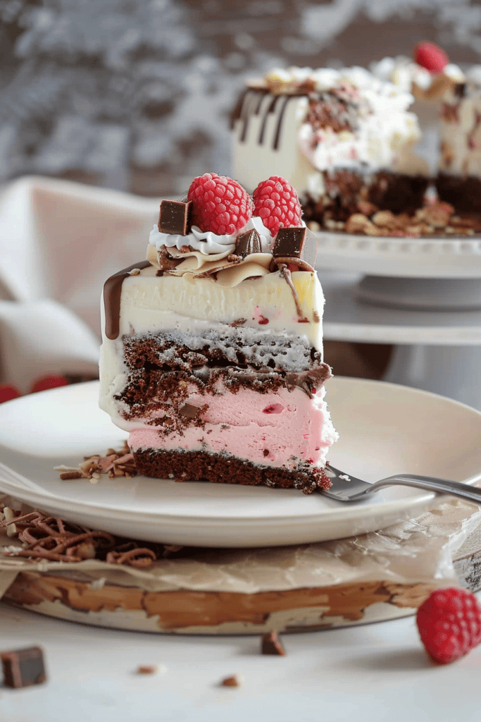 Lamington Ice Cream Cake Recipe