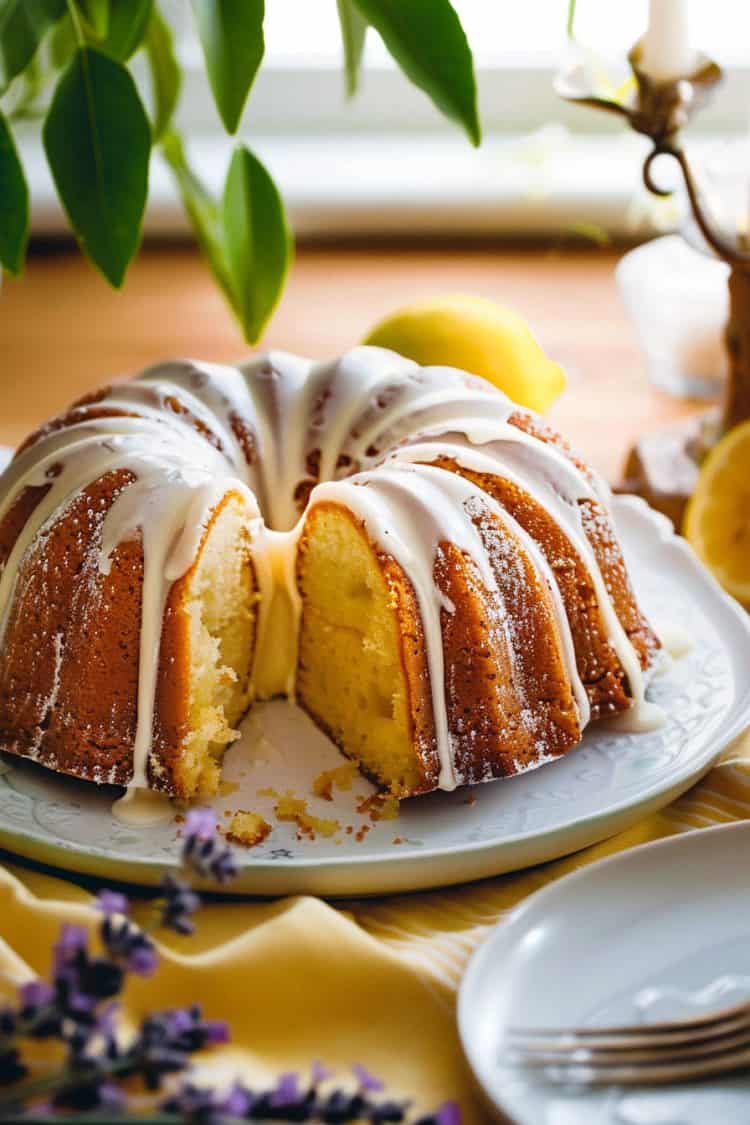 Lavender Lemon Bundt Cake