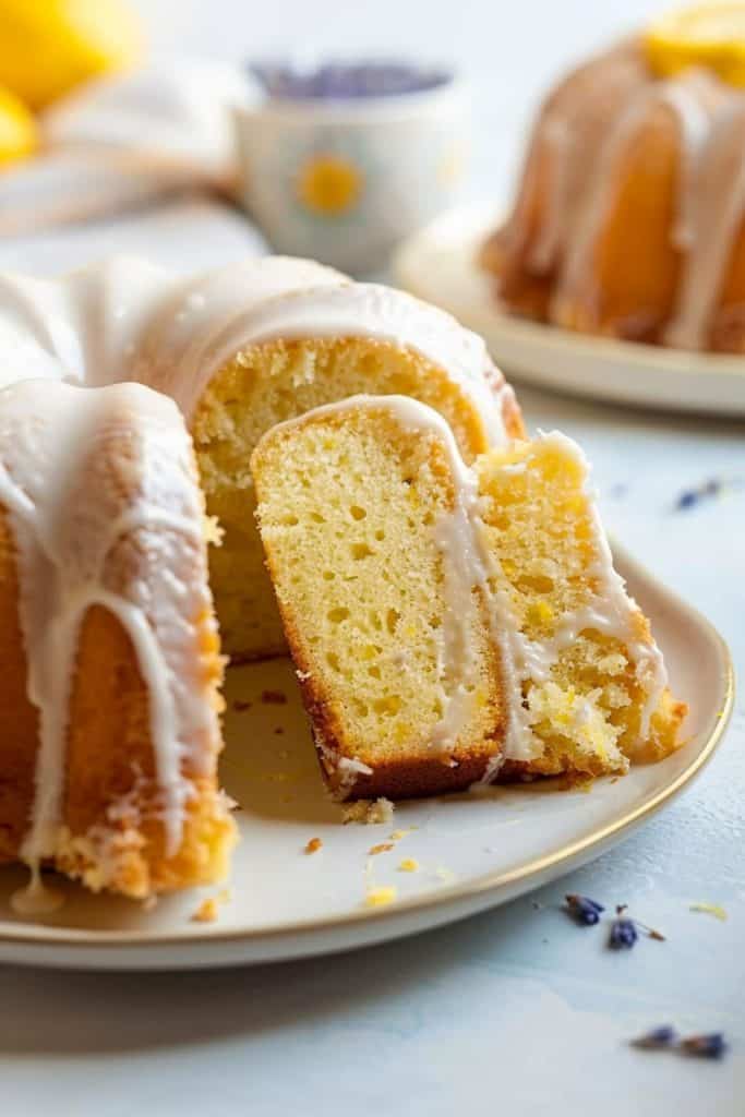 Luscious Lemon Lavender Bundt Cake