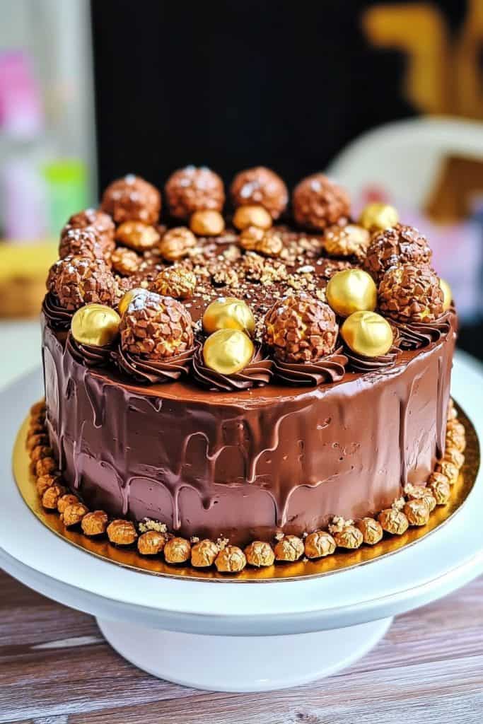 Make Ahead Instructions Ferrero Rocher Cake