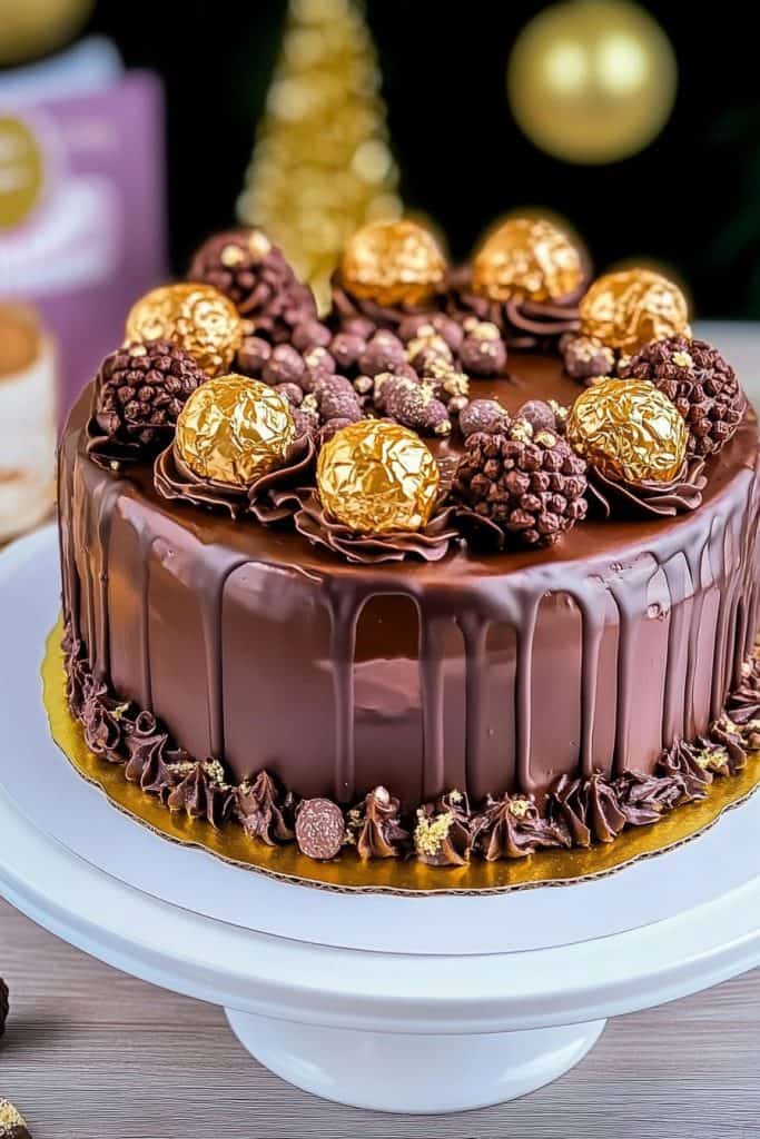 Make the Ferrero Rocher Cake