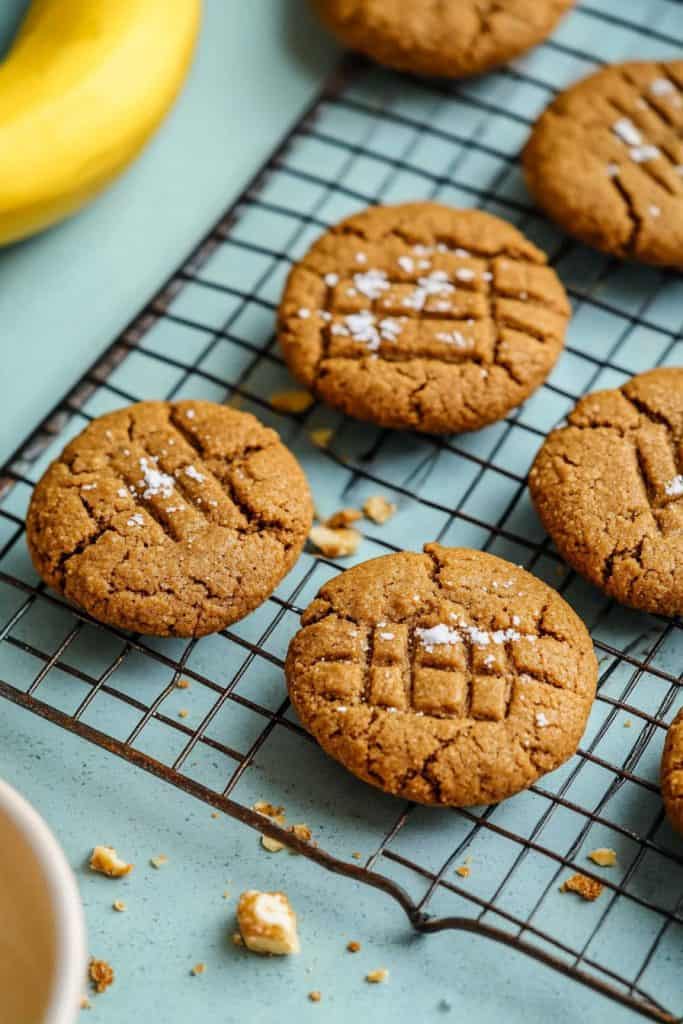 Making the Peanut Butter Banana Cookies