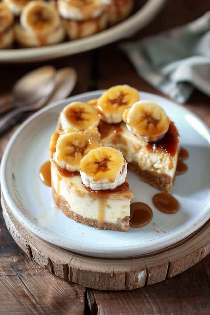 Mini Bananas Foster Cheesecake