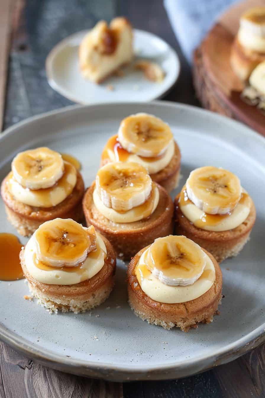 Mini Bananas Foster Cheesecakes Recipe