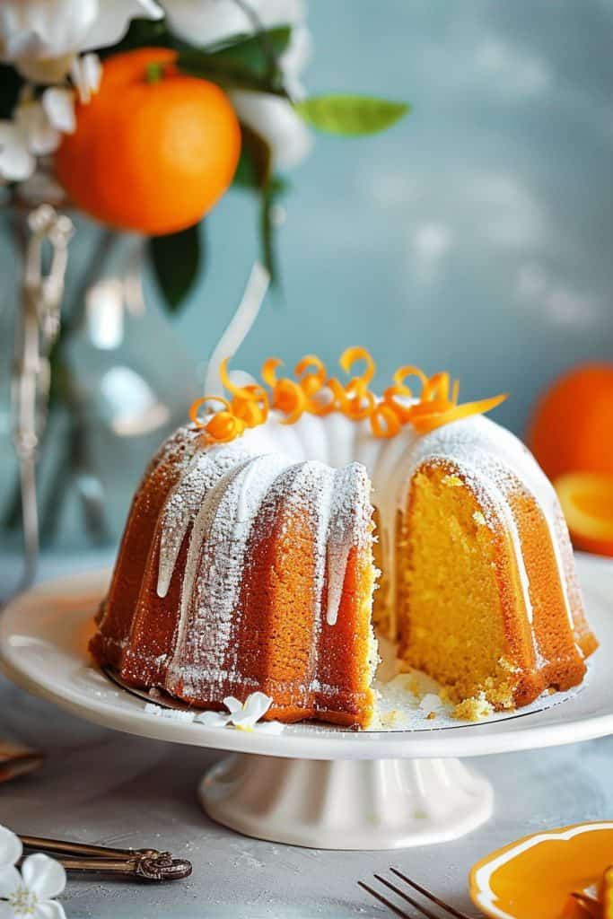 Orange Bundt Cake Instructions