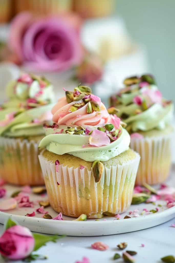 Pistachio and Rose Cupcakes Recipes