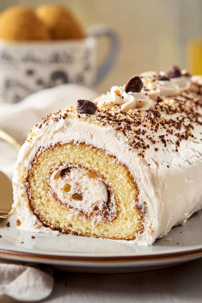 Prepare the Cannoli Cake Roll