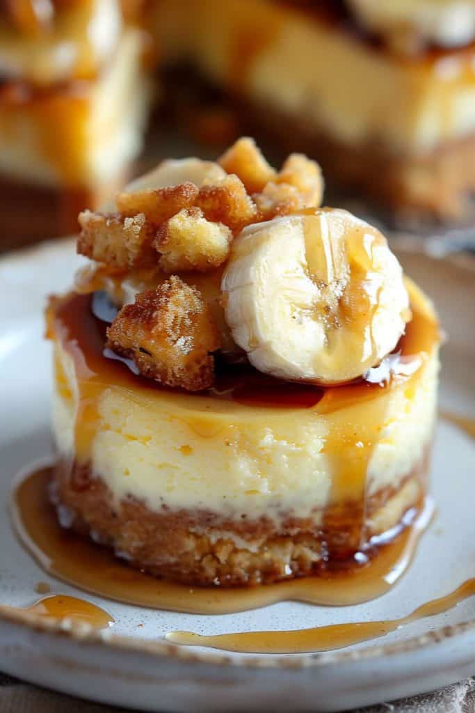 Prepare the Mini Bananas Foster Cheesecake