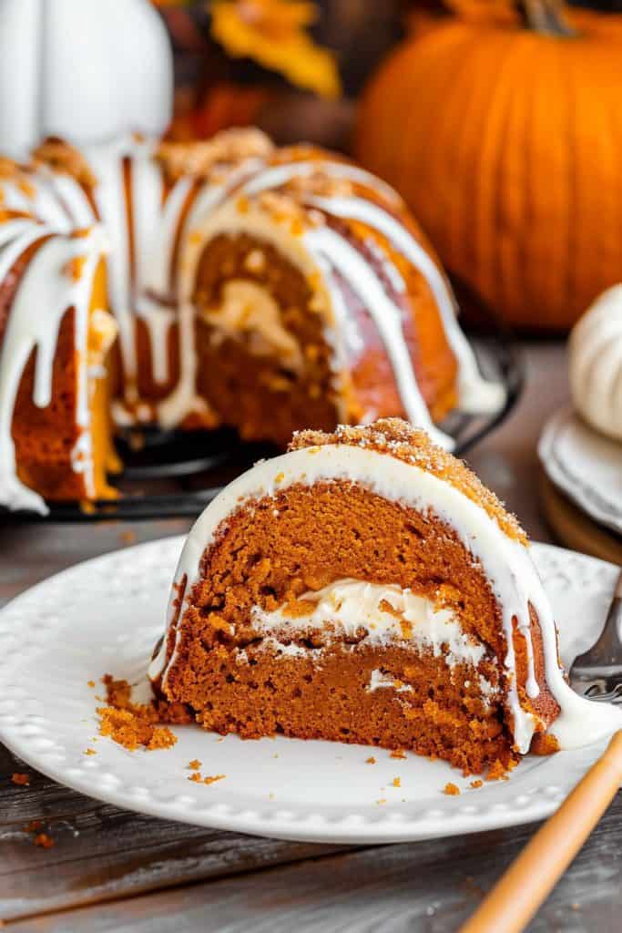 Pumpkin Cream Cheese Bundt Cake Recipe