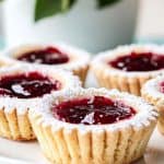 Scandinavian Raspberry Jam Shortbread Tarts