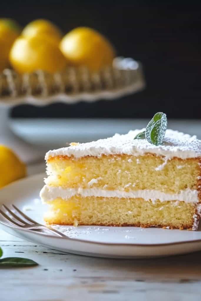 Serve the Lemon Torta Caprese