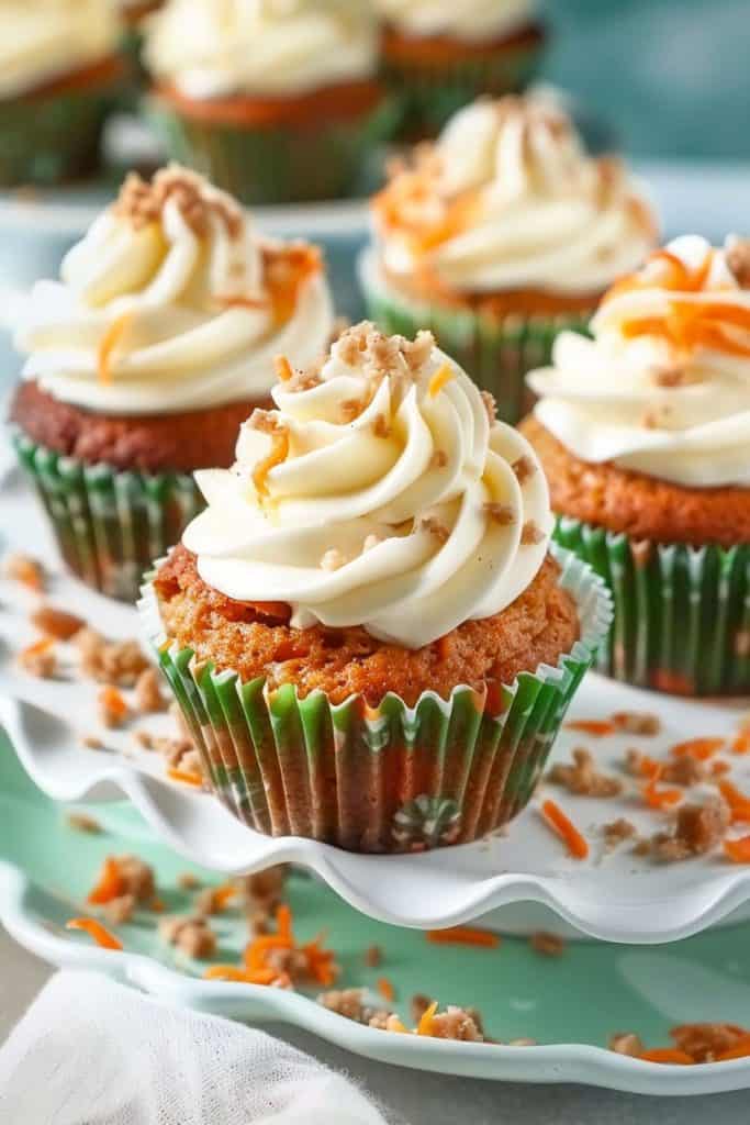 Serving Tips Carrot Cupcakes with White Chocolate Cream Cheese Icing