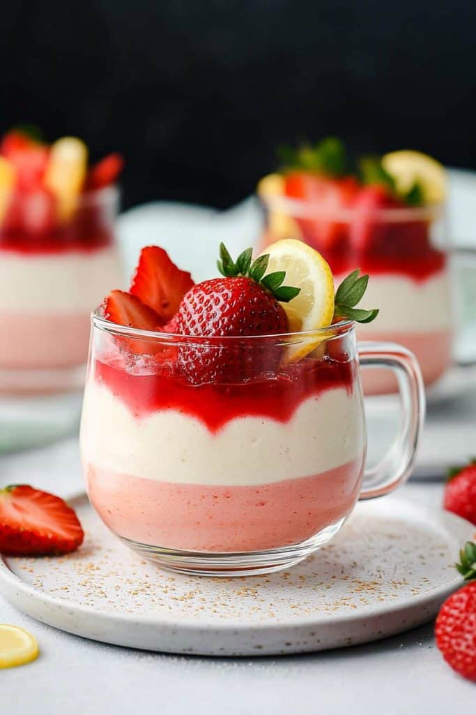 Serving Tips Strawberry Lemon Mascarpone Mousse