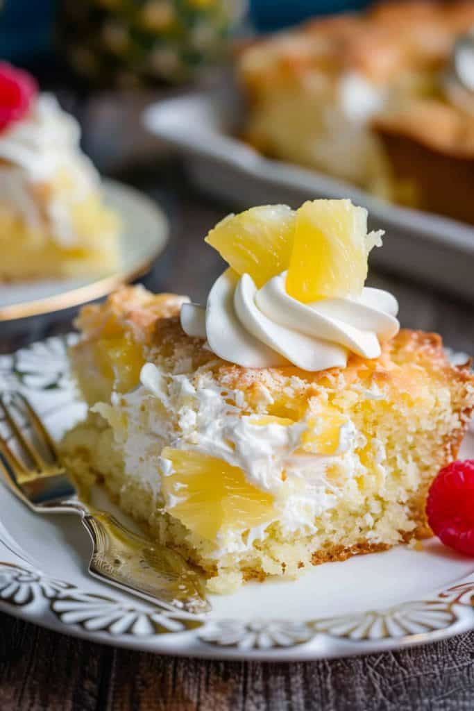 Serving the 2-Ingredient Pineapple Cake