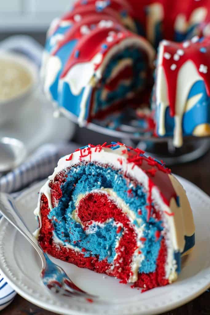 Serving the Firecracker Bundt Cake