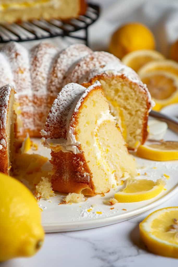 Serving the Gluten-Free Lemon Bundt Cake