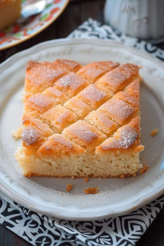 Serving the Goan Baath Cake