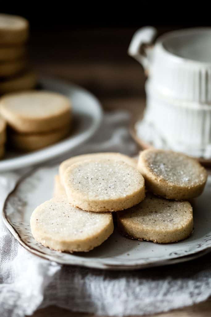 Serving the London Fog Shortbread Cookies