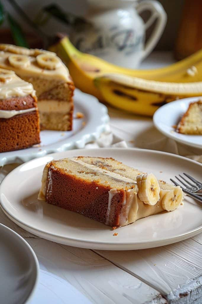 Serving the Old-Fashioned Banana Cake