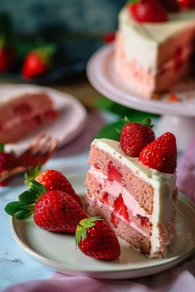 Serving the Ultimate Fresh Strawberry Cake