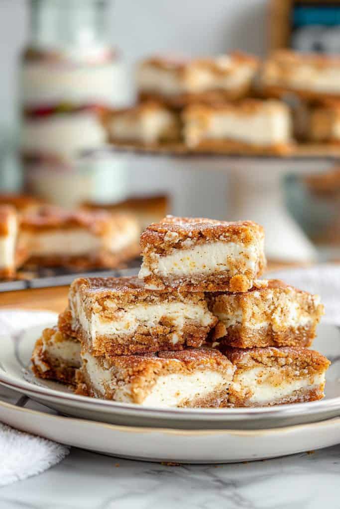 Snickerdoodle Cream Cheese Blondies