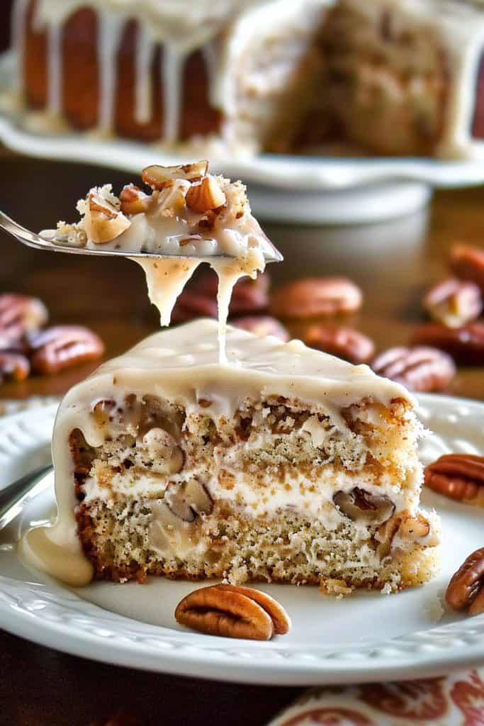 Southern Pecan Praline Cake