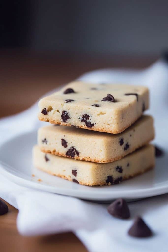 Storage the Chocolate Chip Shortbread Cookies